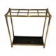 Rectangular umbrella holder in brass and cast iron. french work. around 1900