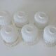 Set of 6 Vintage Replacement Glass Shades / DIY Hanging Lamp / Bedside Ligh