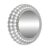 Floral Glass Backlit Illuminated Mirror by Emil Stejnar for Nikol