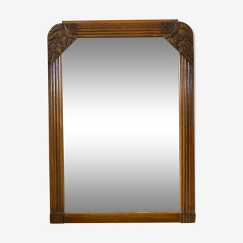 Art Deco beech mirror 30s-40s