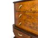 Commode italienne Art déco en ronce de noyer, années 1920