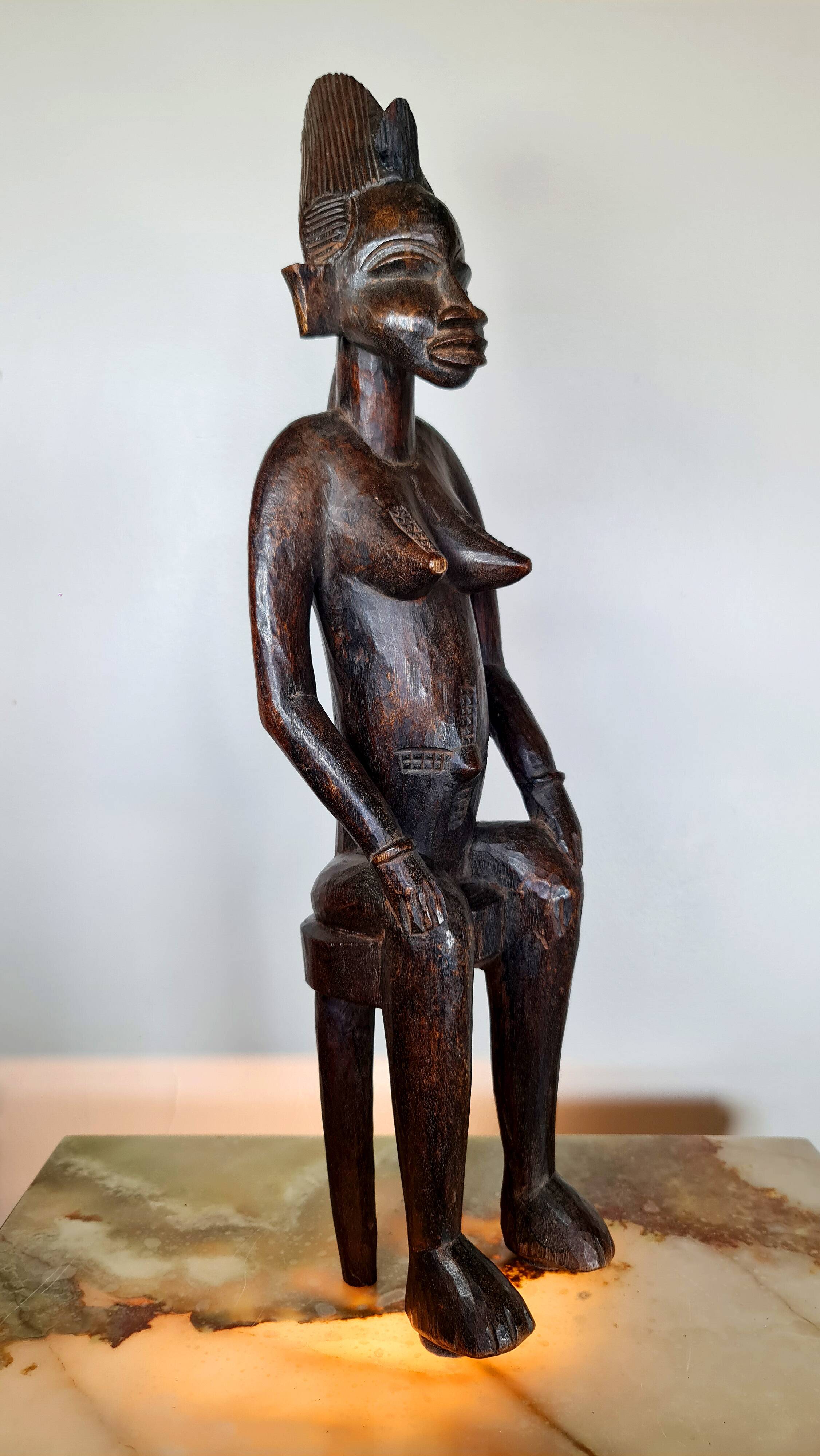 Senufo statue, H: 52 cm