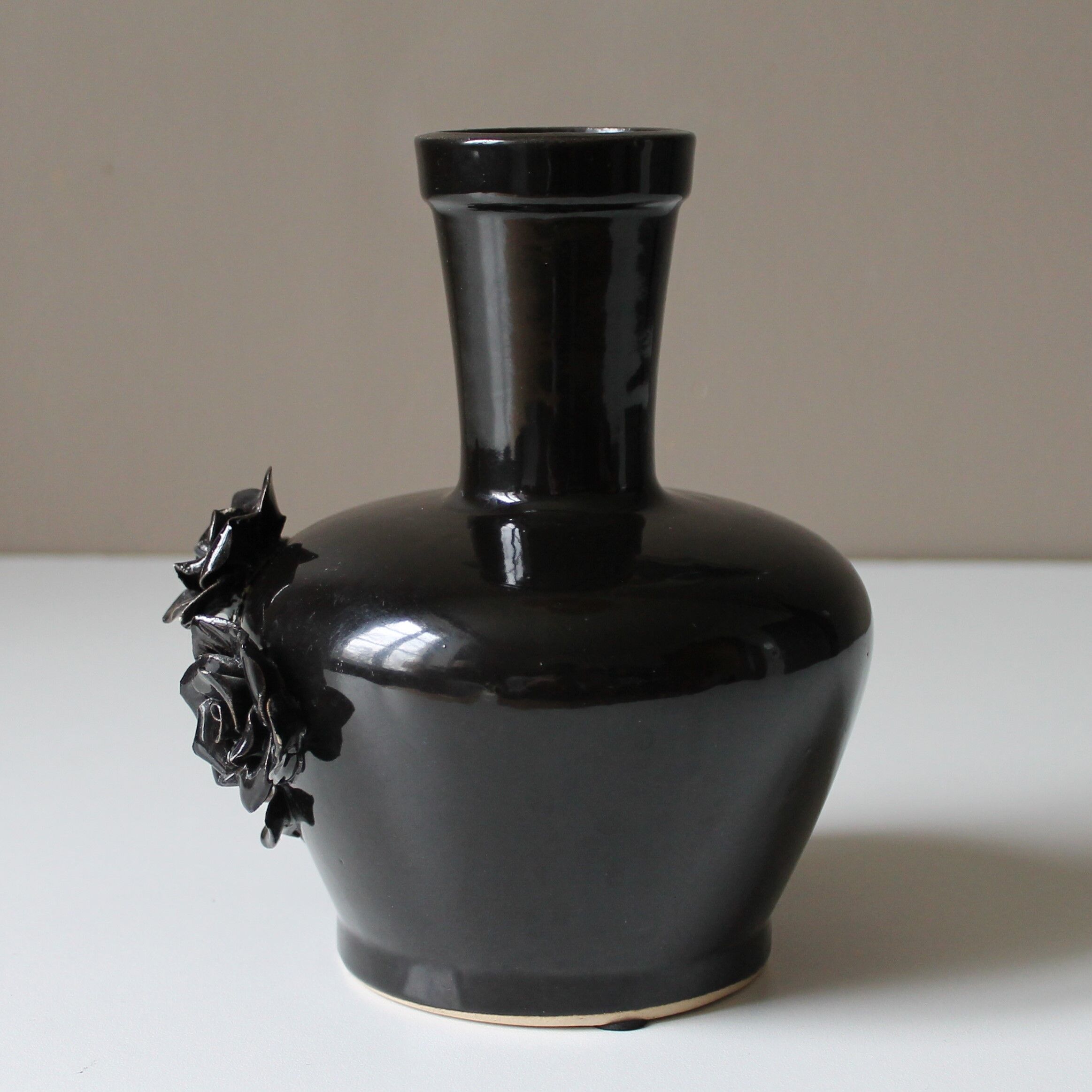 Vintage ceramic slip vase
