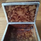 Tobacco set including a vintage stone ashtray.