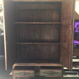 Solid teak wardrobe in Indonesian style, 1900s.