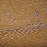 Oregon Pine Chest of Drawers with Brass Handles, 1970s