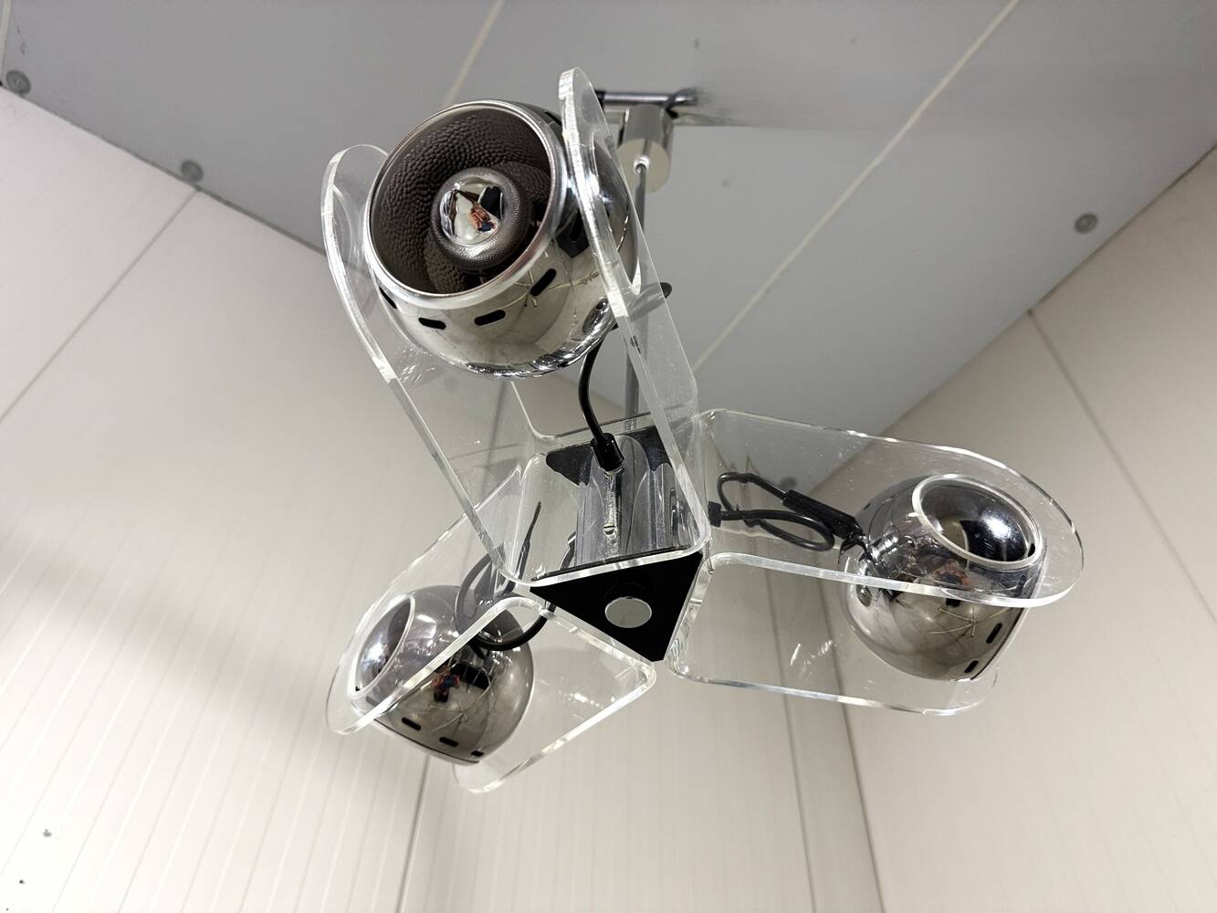 Gino Sarfatti style plexiglass hanging lamp 1970’s