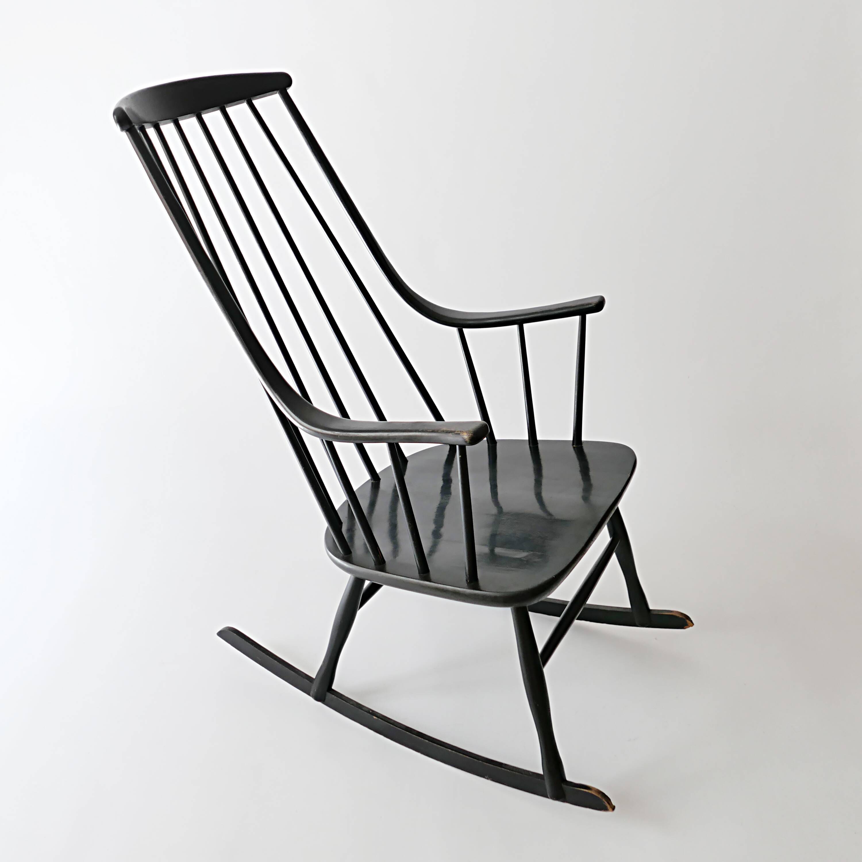 Rocking chair Lena Larsson Scandinavian design 1960 for Nesto