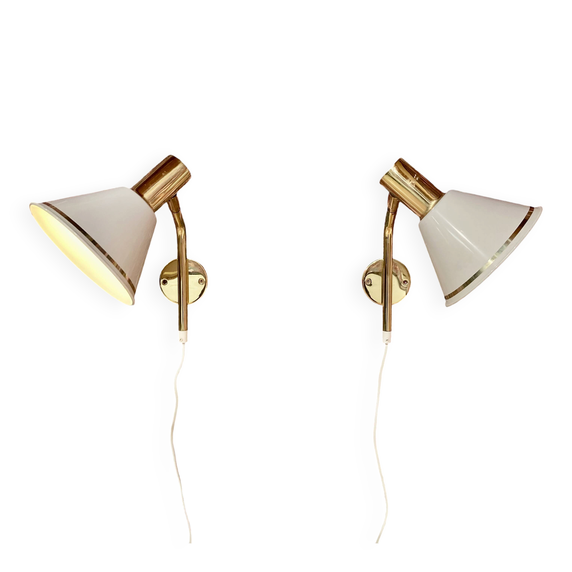Paire d'appliques modulables design 1960.
