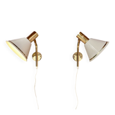 Pair of modular wall lights design 1960.