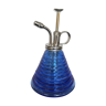 Blue fluted glass vaporizer