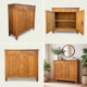 Art Deco buffet in raw and solid oak, 1935