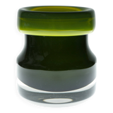 Mid-century modern Scandinavian design, a Green "Oxid" glass vase, Åseda