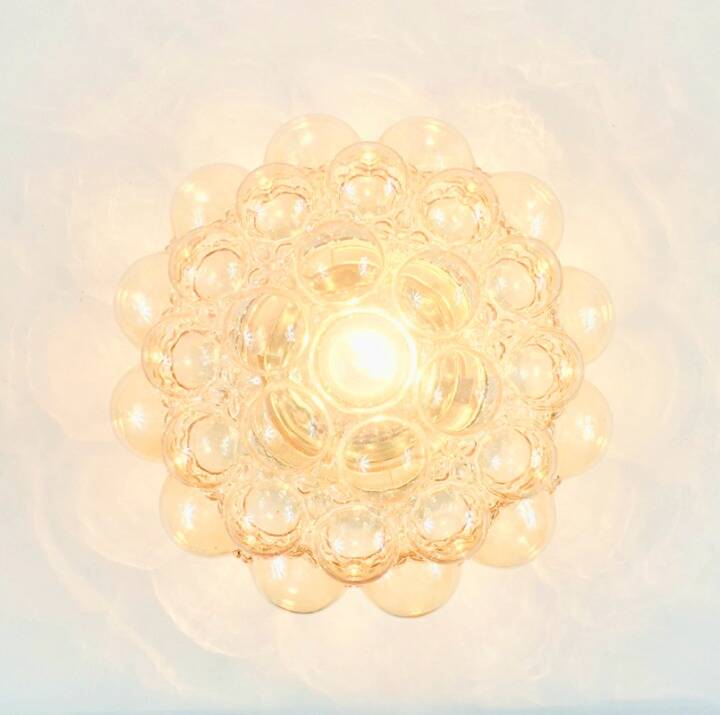 Mid-Century Bubble Glass Ceiling Light by Helena Tynell for Limburg, 1970s