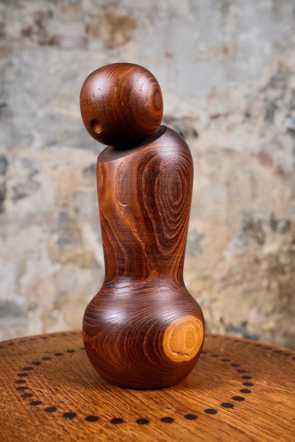 Minimalist kokeshi, by Harumine, Japan, 1960s