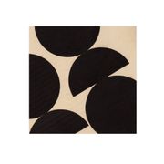 Collage abstrait noir sur papier ancien signé eawy