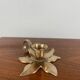 Brass flower candle holder with handle, 1960