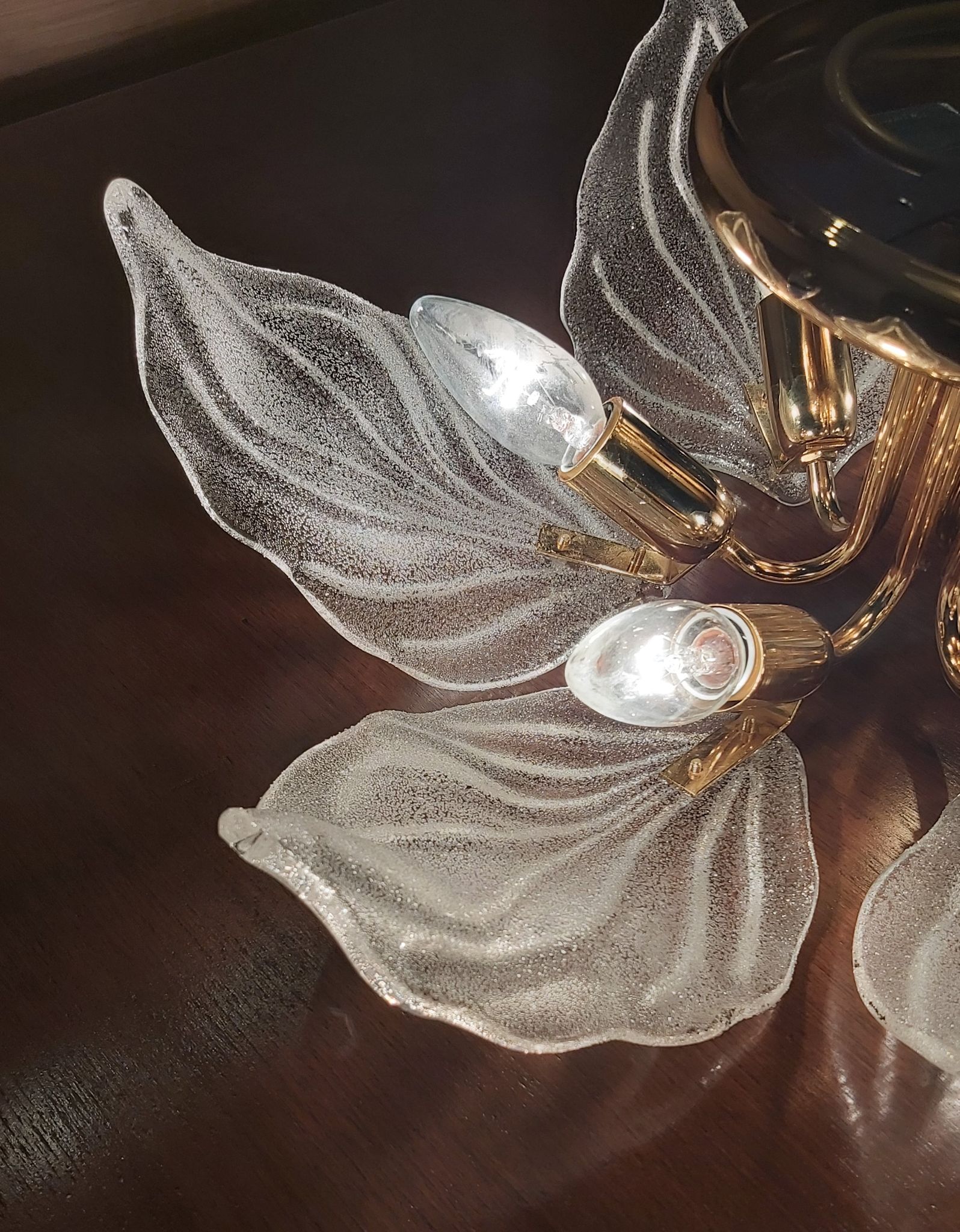 Plafonnier en verre de Murano, Navaresi, Italie, années 1980