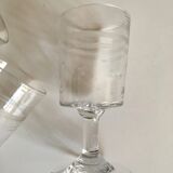 Set de 6 verres rouleau mi-19e