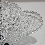Starry Pattern Crystal Bowl, American, American Brilliant Cut Glass, 1920s.