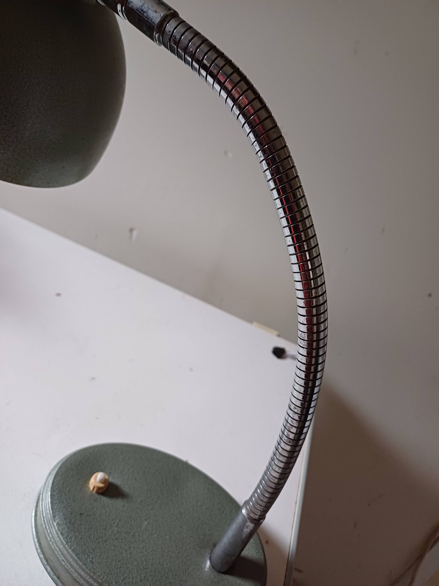 Lampe des Années 60 Métalisé Vert