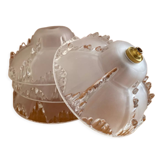 Glass wall sconces