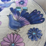 Ceramic decoration dish "peacock" Vega cuenca ecuador