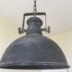 Large round sheet metal pendant light