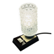Massive bedside lamp in cut glass