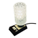 Massive bedside lamp in cut glass