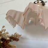 Old pink glass pendant lamp