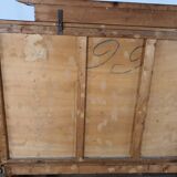 Art deco dining room sideboard in briar with upstand, 1940s