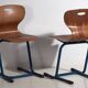 Chaises d'école d'époque (c.1950). Ensemble de 4 pièces