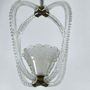 Ercole Barovier Murano glass pendant lamp Italy 1930s