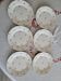 6 flat plates from Digoin Sarreguemines with floral decoration.