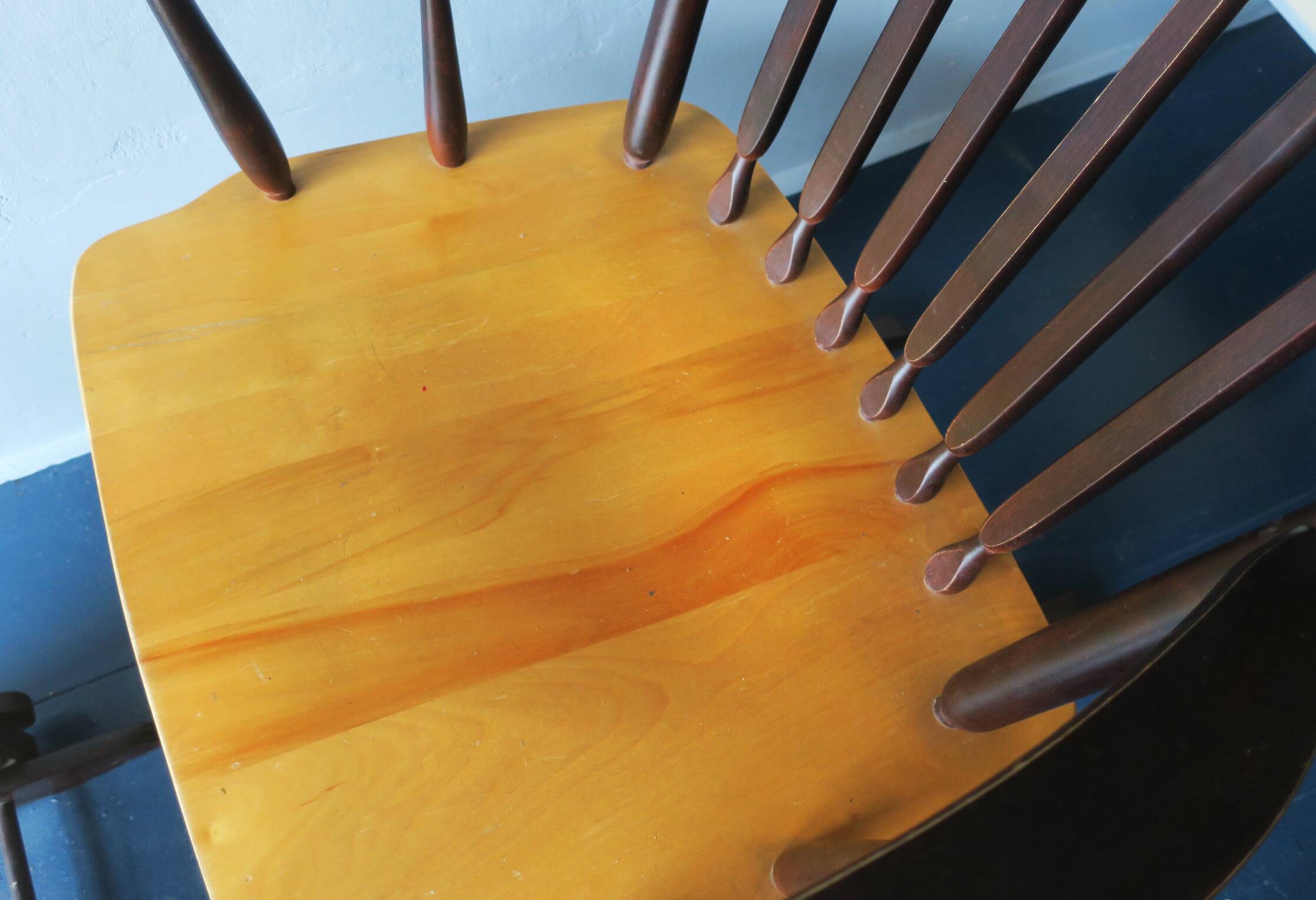 Gliding lounge chair and footrest, 1960s