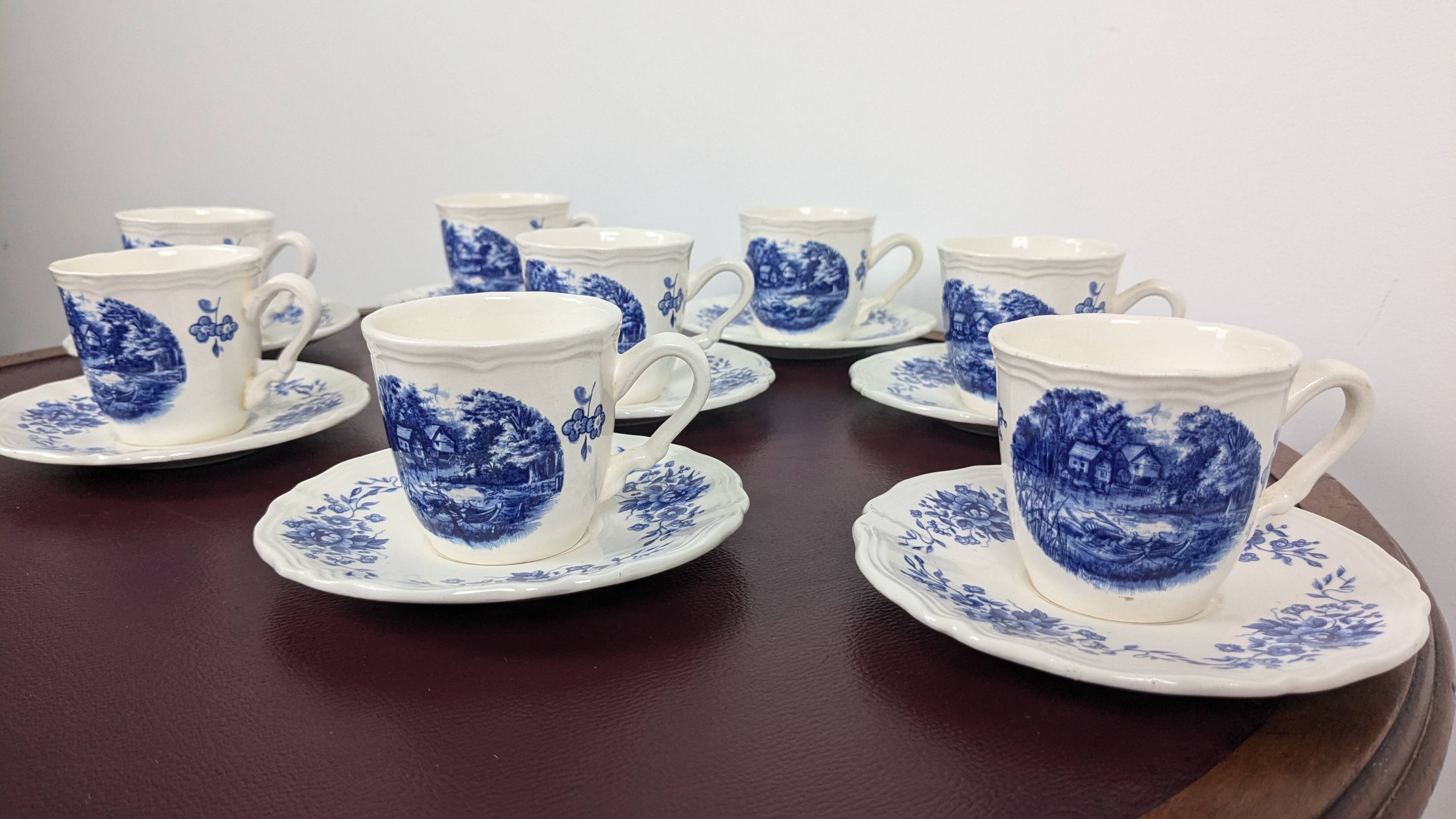 16-piece ceramic coffee set from Sarreguemines