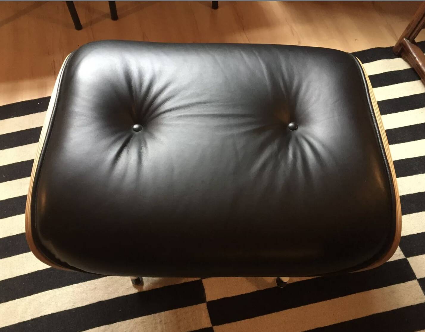 Eames armchair and ottoman