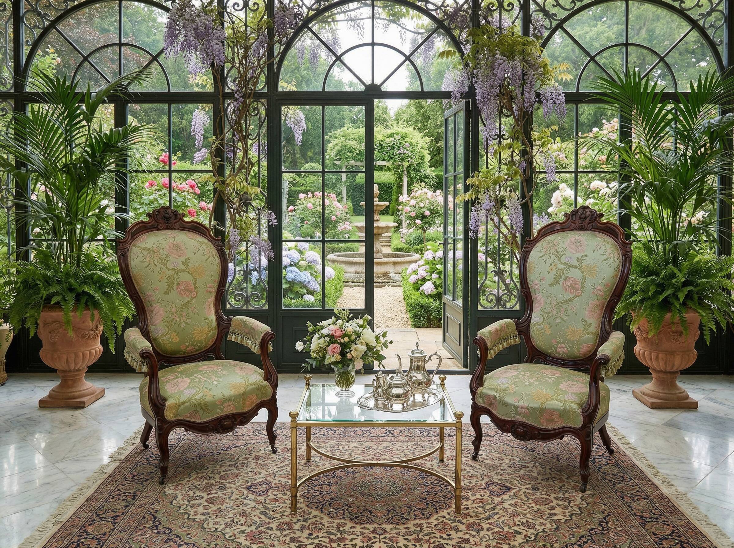 Coppia di Poltrone d'Epoca "Balloon Back" – Stile Rococò Revival (XIX Sec.)