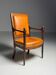 French armchair 19th century leather