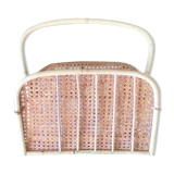 Rattan and caning Vintage magazine rack