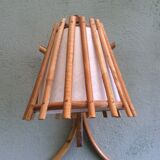Pair of wall light rattan vintage 1960