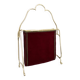 1950s Brass and Fabric Magazine Stand, Italy
