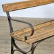 Banc de parc en fer riveté, années 1920