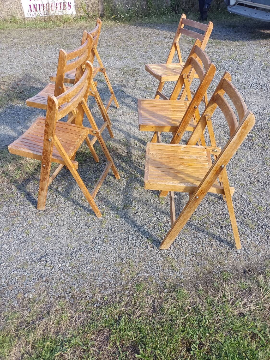 Série de 6 chaises pliantes