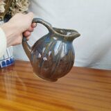 Stoneware Pitcher or Carafe in the Shape of a Pumpkin, Art Deco Period 1930s