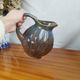 Stoneware Pitcher or Carafe in the Shape of a Pumpkin, Art Deco Period 1930s