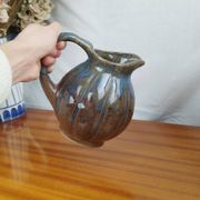 Pichet ou Carafe en Grès à la Forme d'une Citrouille, Période Art Déco Années 30