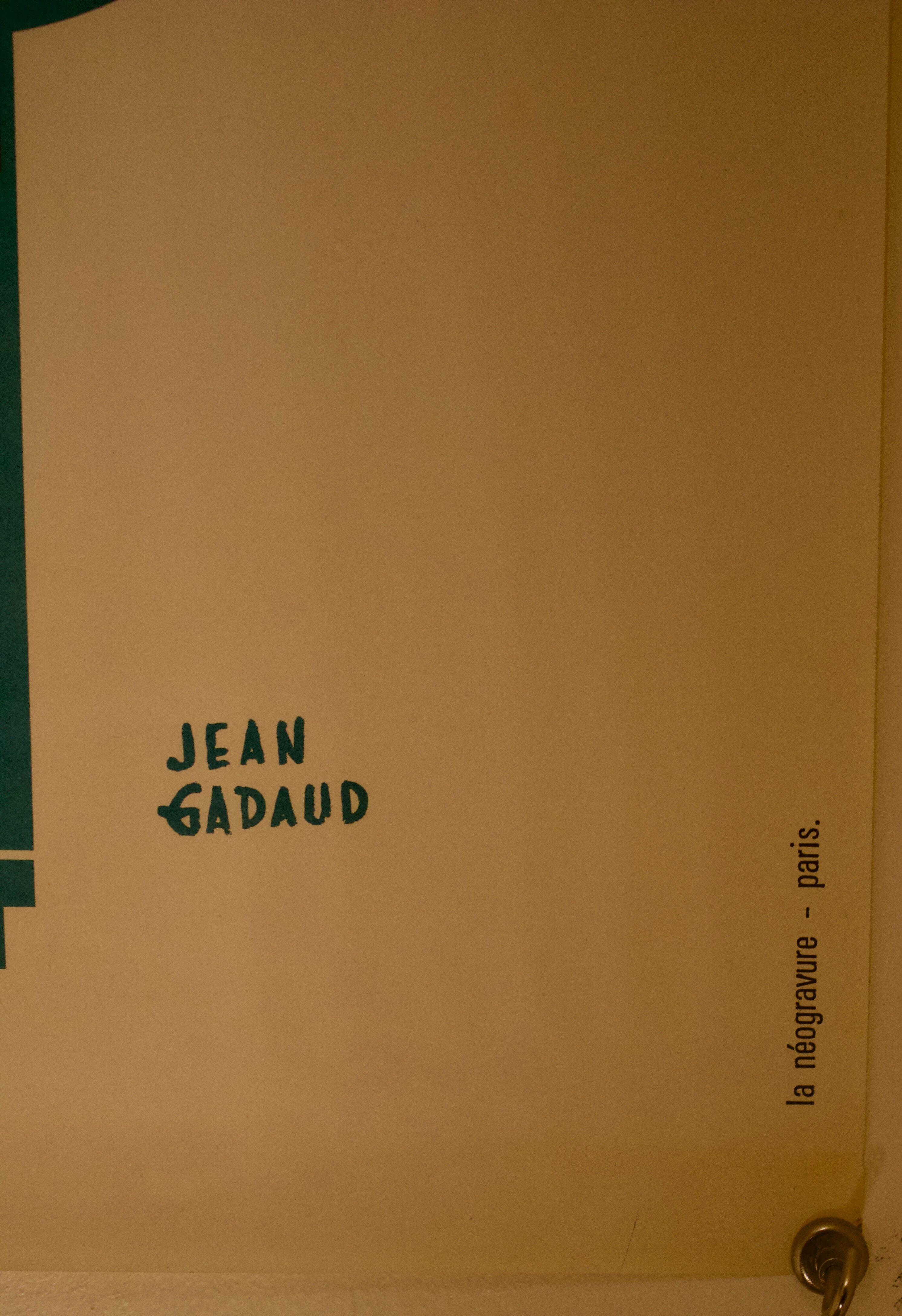 Poster by Jean Gadaud - Credit National Loan for Industry - 1970s