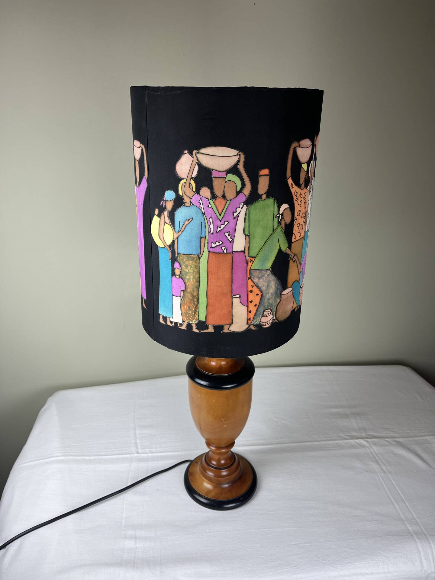 Hand-painted lampshade ambient lamp
